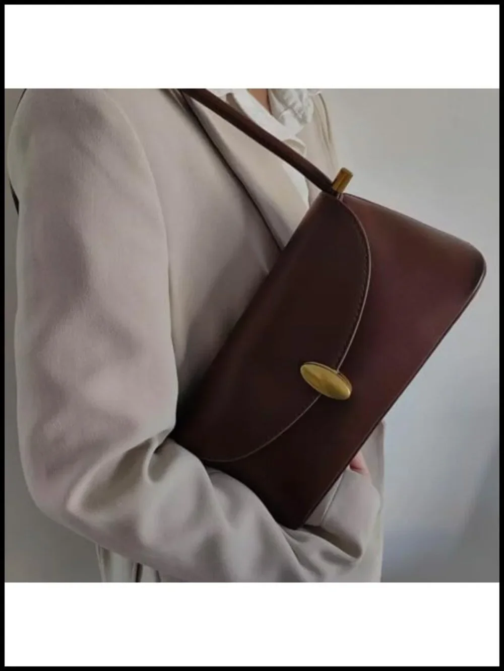 PU Leather Hobo Crossbody Bag with Multiple Pockets Small Tote Handbag